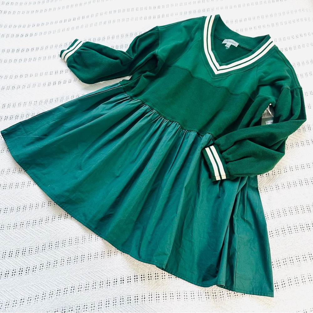Forest Green Cotton Dress
